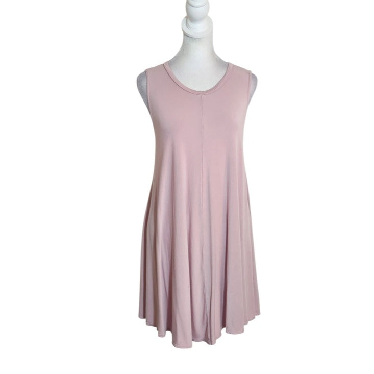 Silence + Noise Light Pink Sleeveless Swing Tunic Size Small