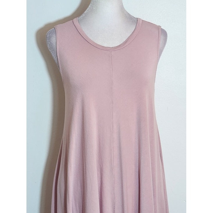 Silence + Noise Light Pink Sleeveless Swing Tunic Size Small