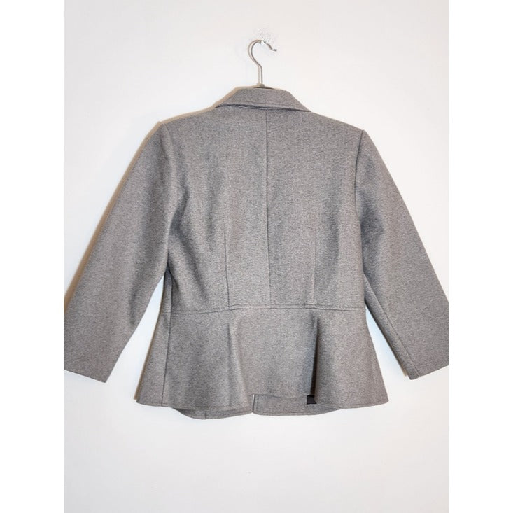 Carol Wren Gray Military Inspired Blazer Size Small Petite