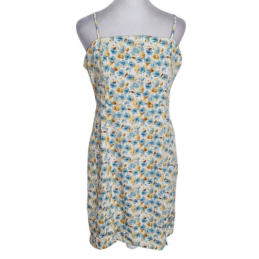 Versona White Floral Strapless Mini Dress Size 10 Wedding Guest Dress