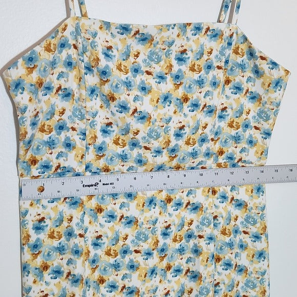 Versona White Floral Strapless Mini Dress Size 10 Wedding Guest Dress