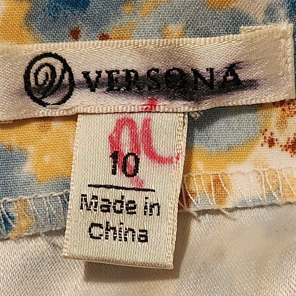 Versona White Floral Strapless Mini Dress Size 10 Wedding Guest Dress