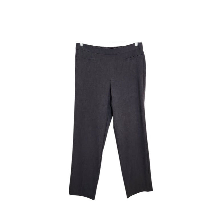 Time and Tru Womens Gray Straight Leg Trousers Size Large 12-14 NWT