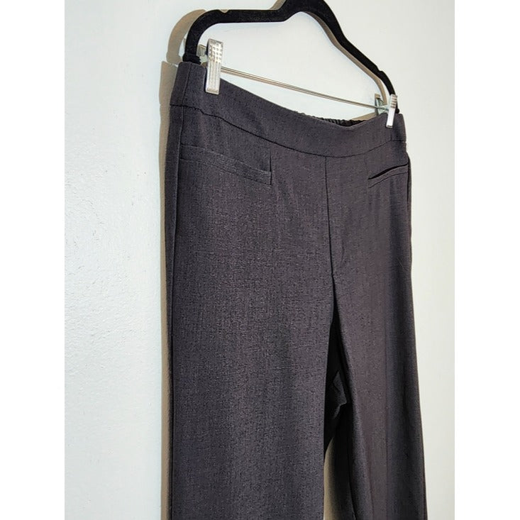 Time and Tru Womens Gray Straight Leg Trousers Size Large 12-14 NWT