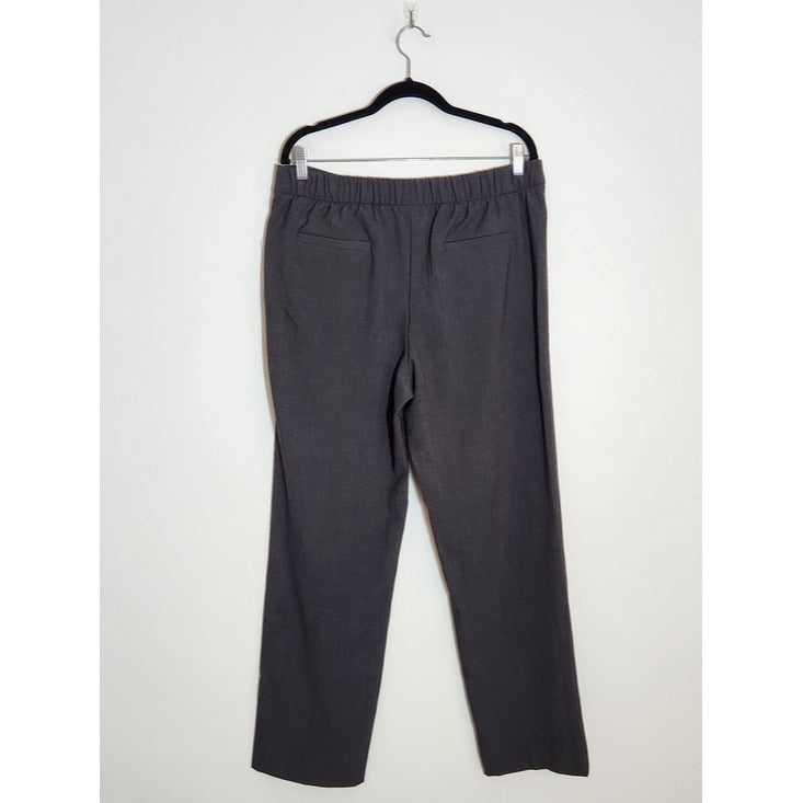 Time and Tru Womens Gray Straight Leg Trousers Size Large 12-14 NWT