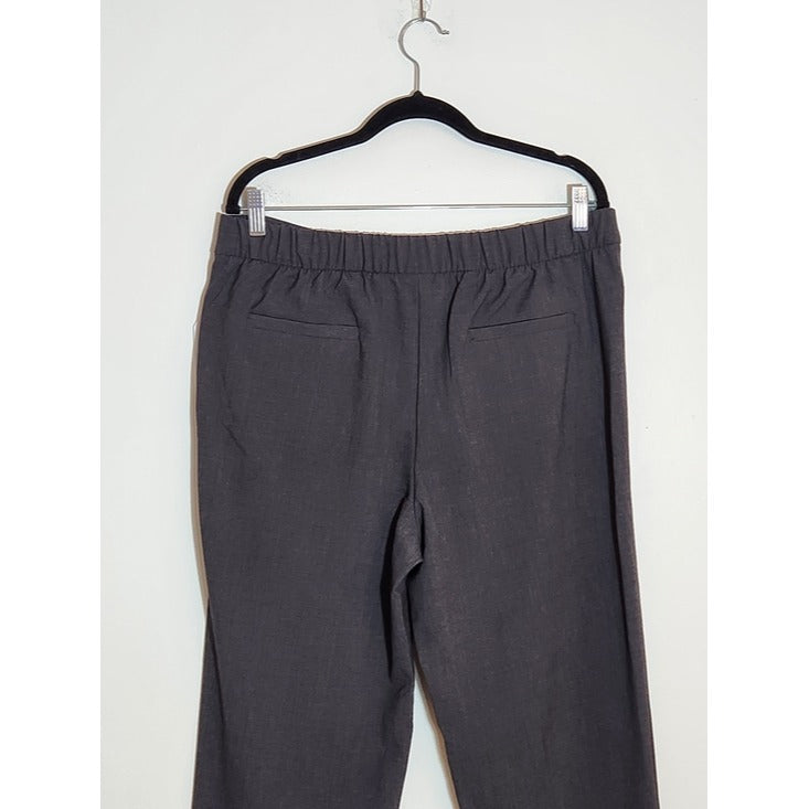 Time and Tru Womens Gray Straight Leg Trousers Size Large 12-14 NWT