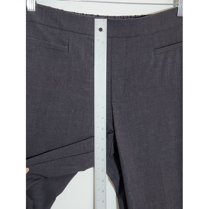 Time and Tru Womens Gray Straight Leg Trousers Size Large 12-14 NWT