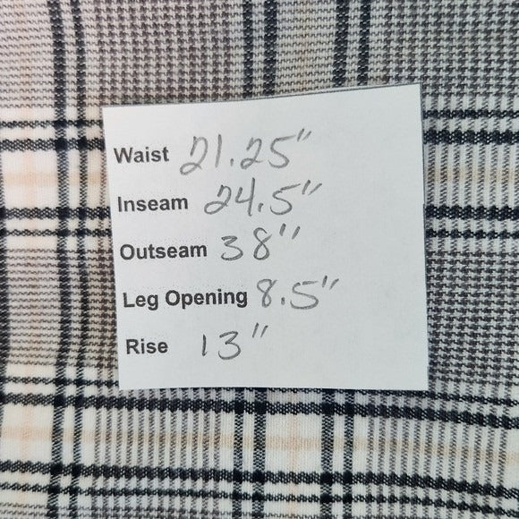 Ava & Viv Gray Plaid Cropped Pants Size 20 Plus Size Plaid Pants