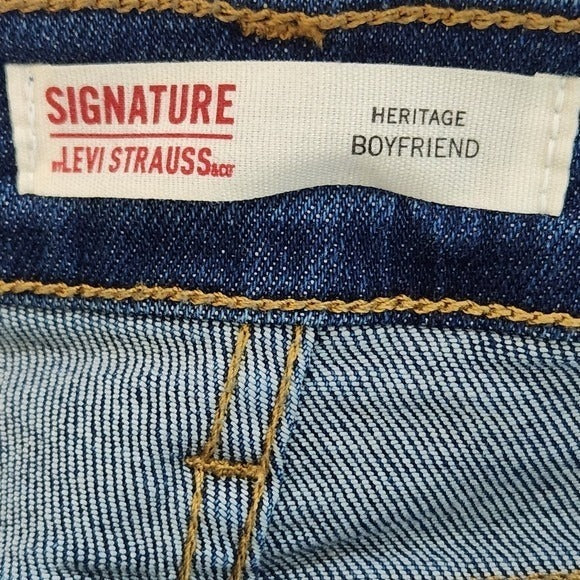 Levi's Women's Cropped Jeans Size 14 Heritage Boyfriend Jeans
