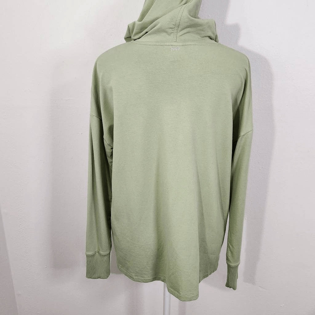 Zuda Green Hoodie Pullover Size XXS Pastel Green Activewear Top