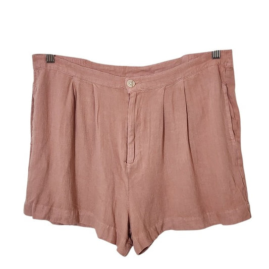 Thread & Supply Pink Shorts Size Large Pink Pleated Trouser Shorts New