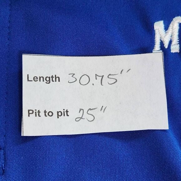 Russell University of Memphis Tigers Blue Polo Shirt Size XL Memphis Polo Shirt