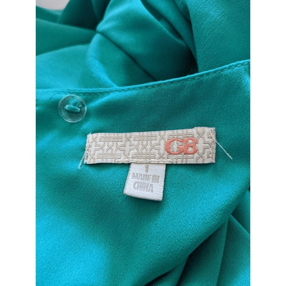 Gianni Bini Green Mini Dress with Back Cutout Size 1 Green Wedding Guest Dress