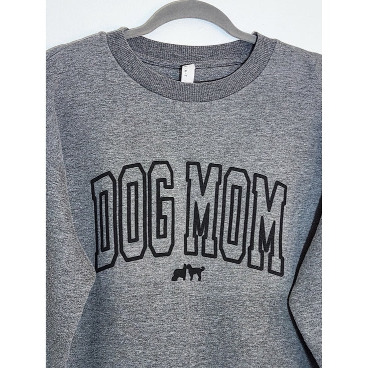 Live and Tell Gray Dog Mom Distressed Sweatshirt Size Large