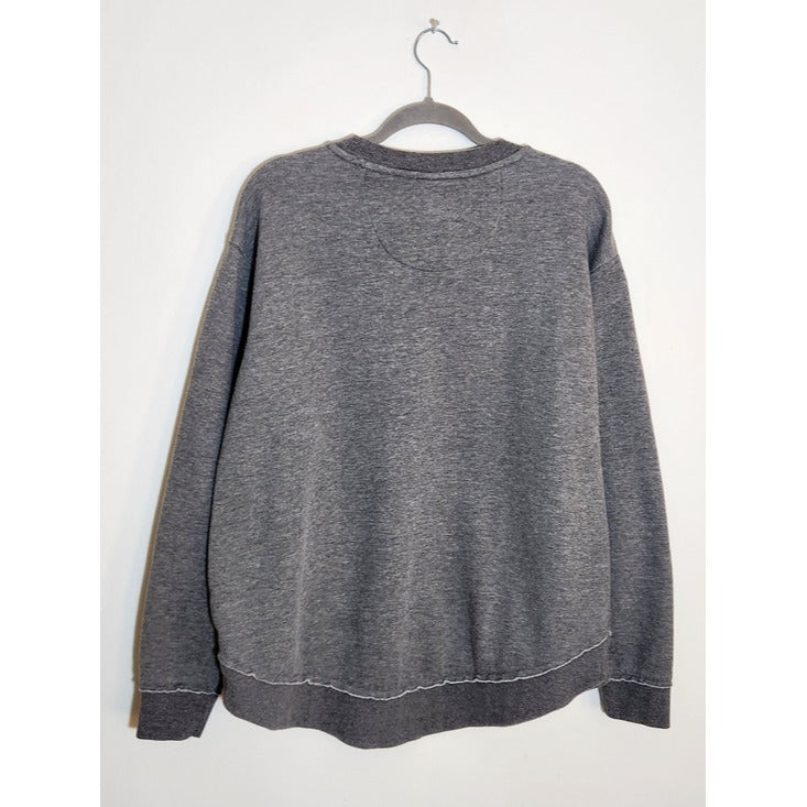 Live and Tell Gray Dog Mom Distressed Sweatshirt Size Large