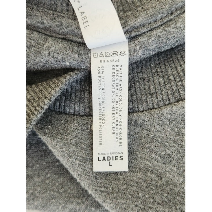 Live and Tell Gray Dog Mom Distressed Sweatshirt Size Large