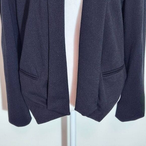 Chico's Black Knit Blazer Size Small Black Knit Open Jacket