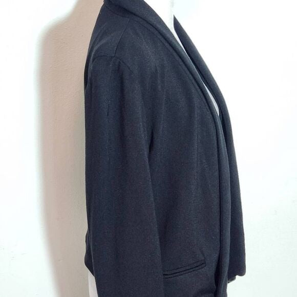 Chico's Black Knit Blazer Size Small Black Knit Open Jacket