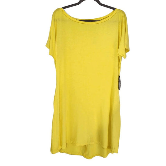 New York & Company Yellow T-Shirt Dress NWT Size Small Yellow Knit Dress