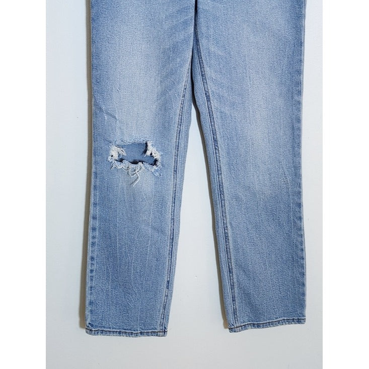 Abercrombie & Fitch Light Wash Ultra High Rise Ankle Straight Jeans Size 0