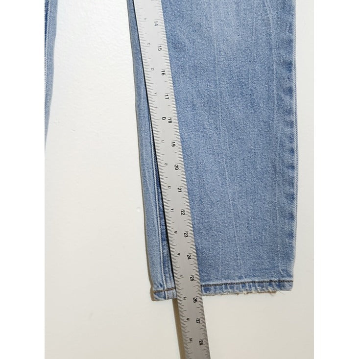Abercrombie & Fitch Light Wash Ultra High Rise Ankle Straight Jeans Size 0