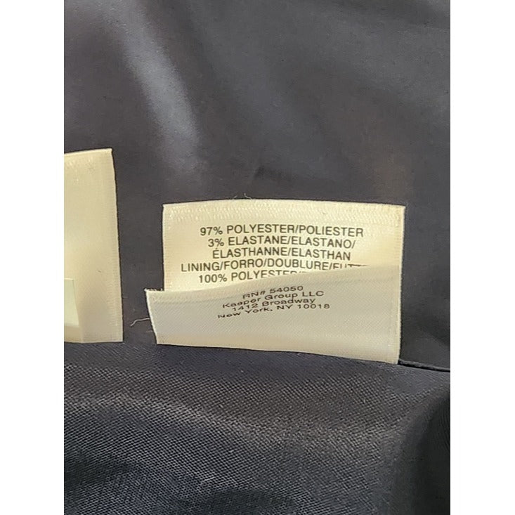Jones Studio Navy Shawl Collar Open Front Blazer Size 24W