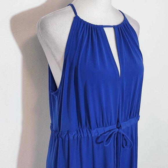 Suite 7 Blue Sleeveless Maxi Dress Size 10 Blue and White Maxi Dress