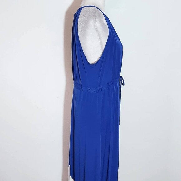 Suite 7 Blue Sleeveless Maxi Dress Size 10 Blue and White Maxi Dress