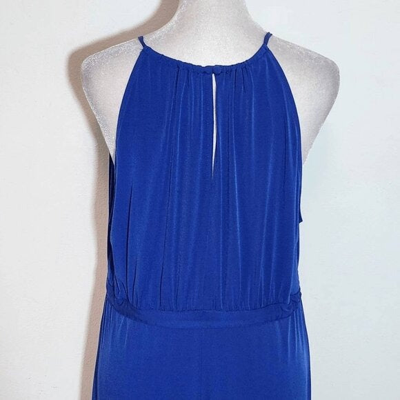 Suite 7 Blue Sleeveless Maxi Dress Size 10 Blue and White Maxi Dress