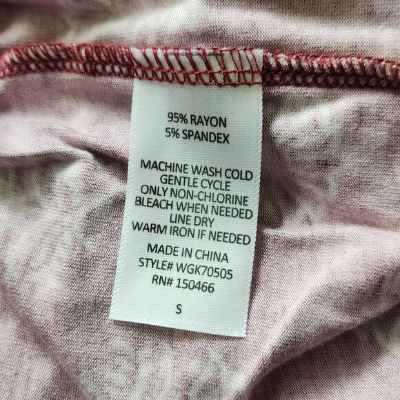 Market & Spruce Sleeveless Burgundy Floral Jumpsuit Size Small, New