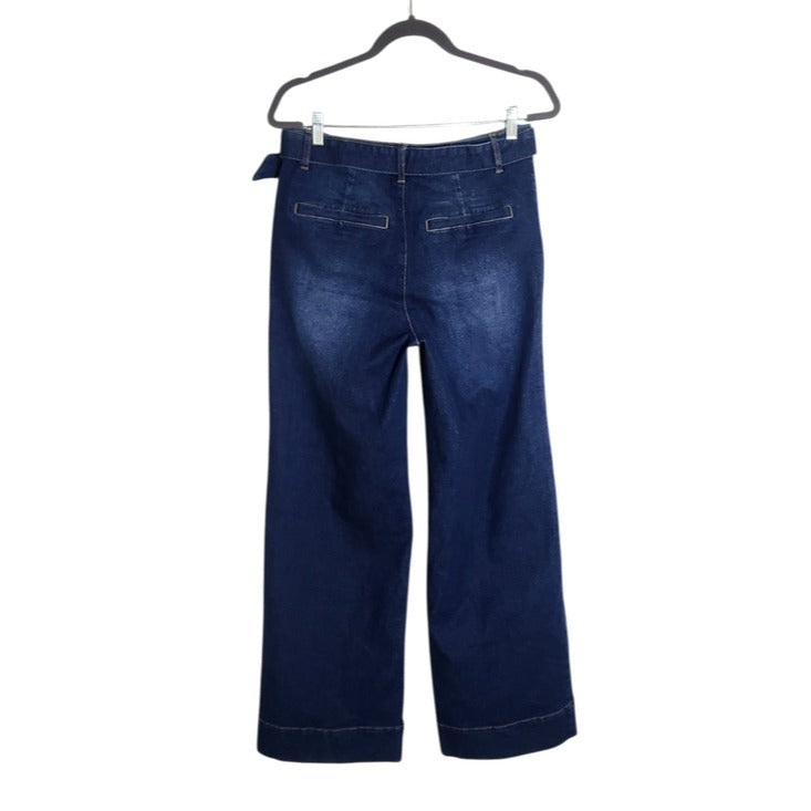 Sofia by Sofia Vergara Dark Wash Wide Leg Jeans with Belt Size 10 NWT