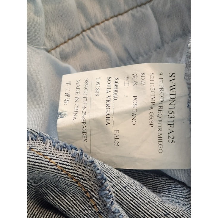 Sofia by Sofia Vergara Dark Wash Wide Leg Jeans with Belt Size 10 NWT
