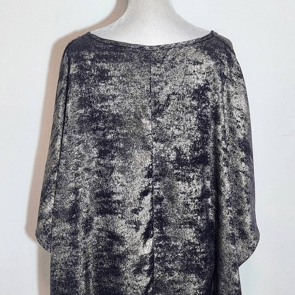 Jodifl Oversized Gold Short Sleeve Top Size Large Metallic Gold Oversized Top