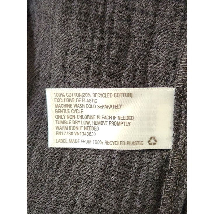 Universal Thread Black Cotton Gauze Midi Dress Size Medium NWT