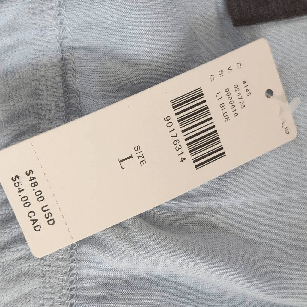 Sunday in Brooklyn Anthropologie Terry Cloth Light Blue Bra NWT Size Large