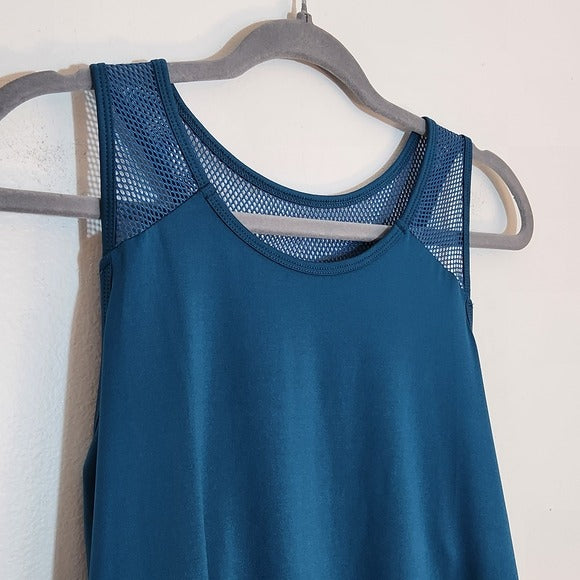 Teal Blue Athletic Swing Tank Top Size XL