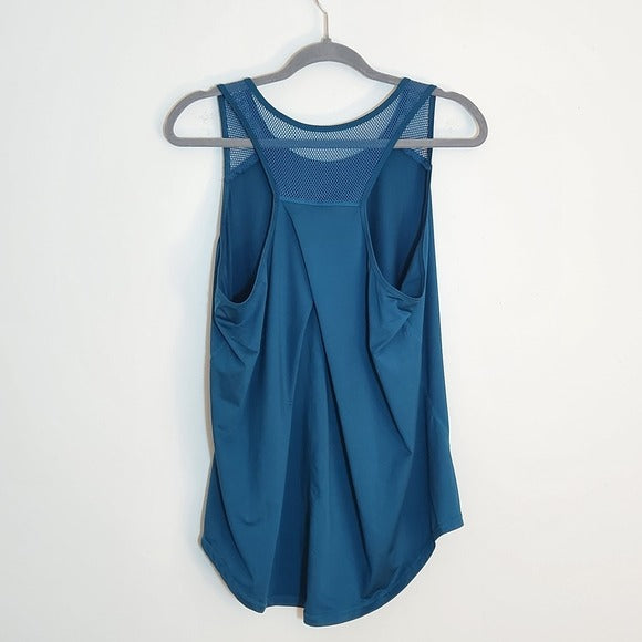 Teal Blue Athletic Swing Tank Top Size XL