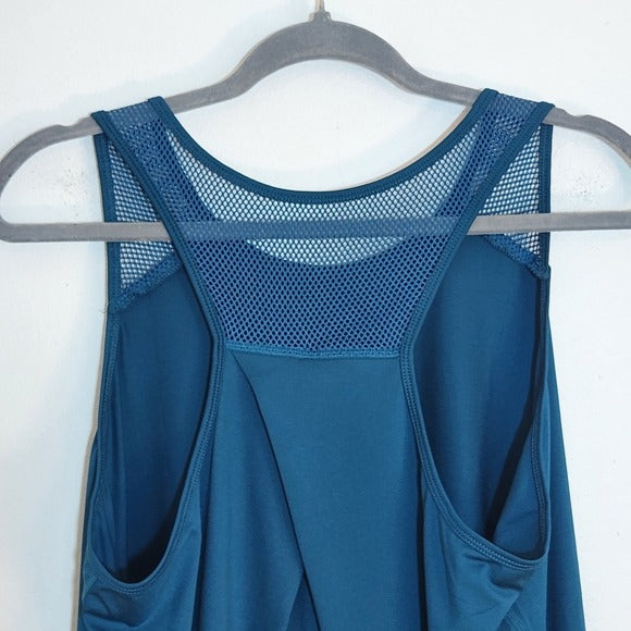 Teal Blue Athletic Swing Tank Top Size XL