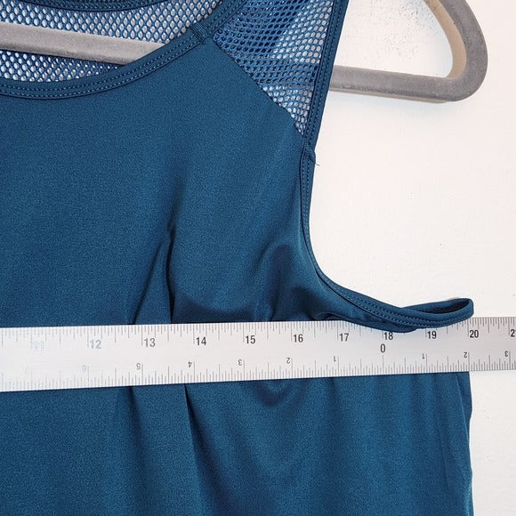 Teal Blue Athletic Swing Tank Top Size XL