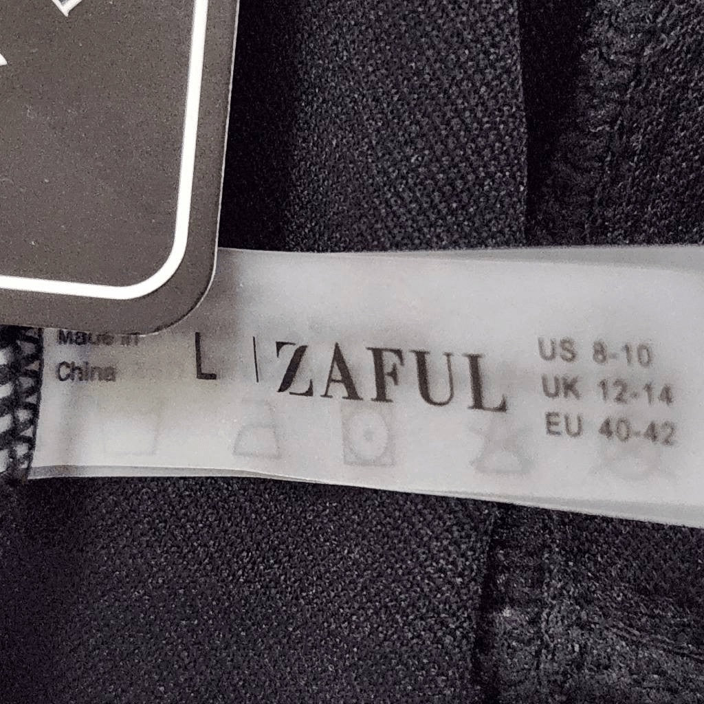 Zaful Black Bikini with High Waist Bottoms NWT Size Large