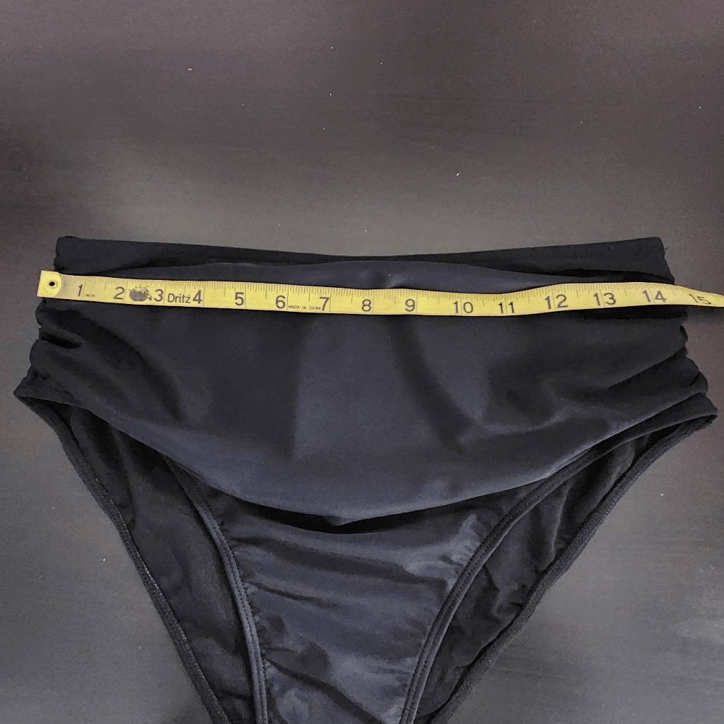Zaful Black Bikini with High Waist Bottoms NWT Size Large