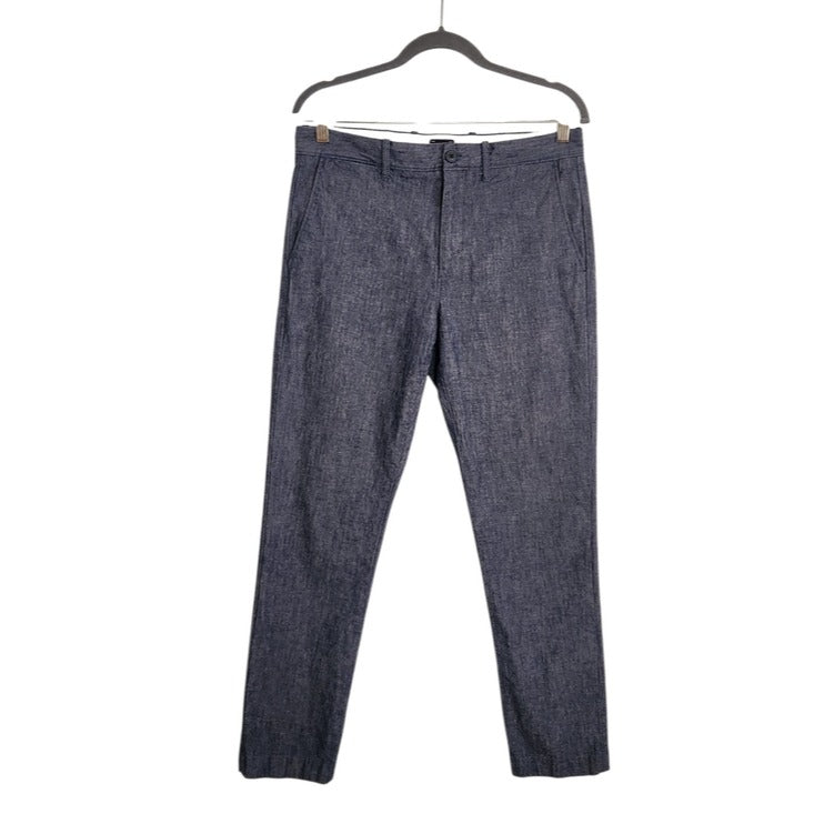 J. Crew Blue Textured Slim Leg Pants Size 30 x 30