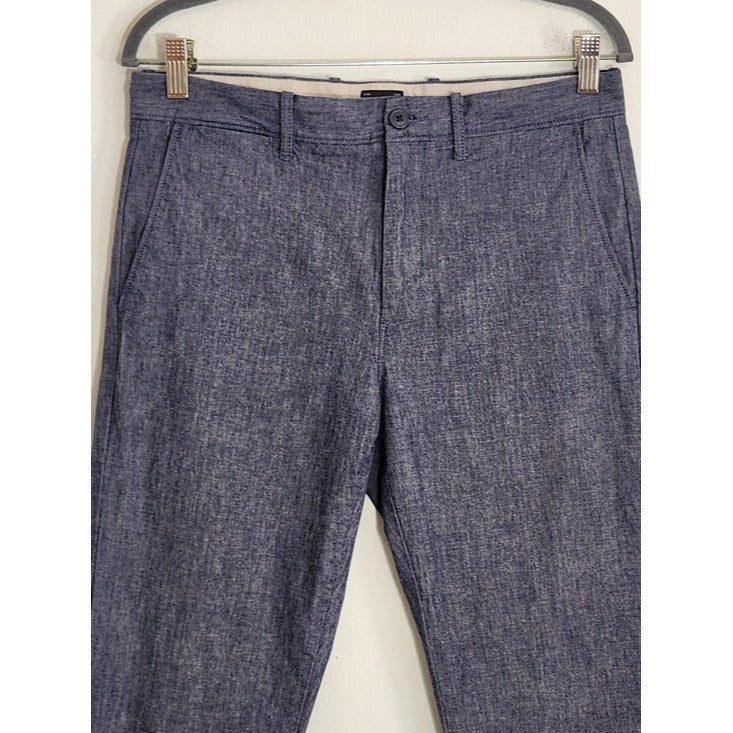 J. Crew Blue Textured Slim Leg Pants Size 30 x 30