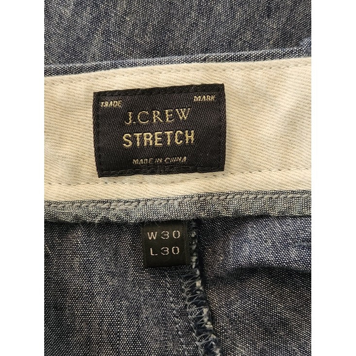 J. Crew Blue Textured Slim Leg Pants Size 30 x 30