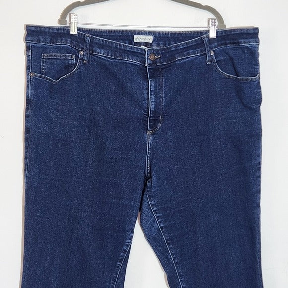 Ava & Viv Women's Dark Wash Boot Cut Jeans Size 26W