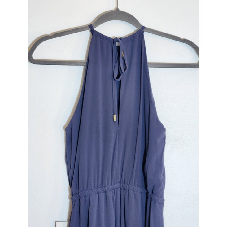 Lulus Sleeveless Maxi Slate Blue Formal Dress Size Small NWT Wedding Guest Dress