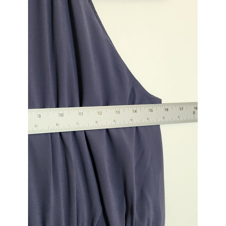 Lulus Sleeveless Maxi Slate Blue Formal Dress Size Small NWT Wedding Guest Dress