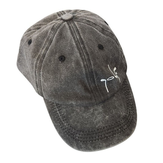 Black Mineral Washed Women’s Golf Baseball Hat One Size NWOT