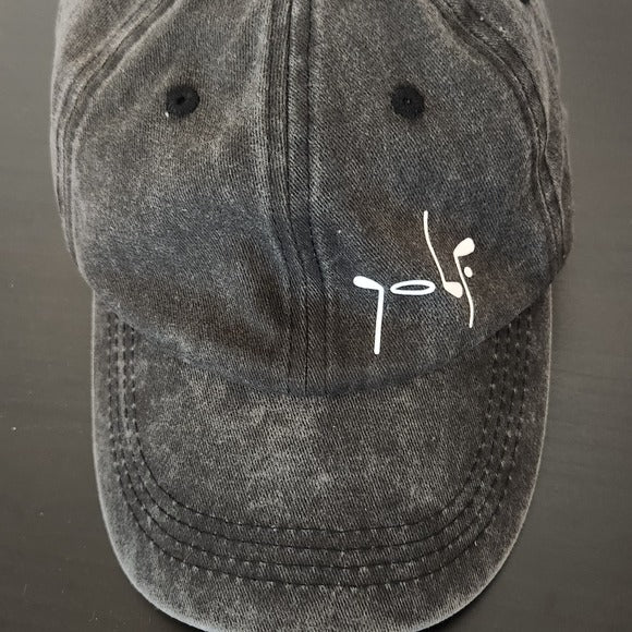 Black Mineral Washed Women’s Golf Baseball Hat One Size NWOT