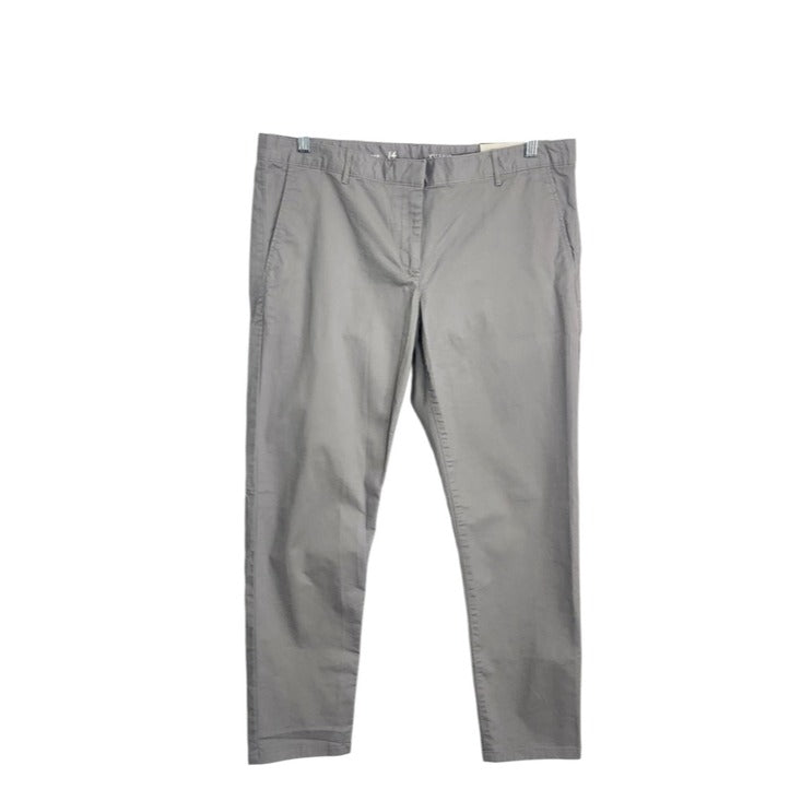 Gap Gray Skinny Mini Chino Pants Size 14 NWT
